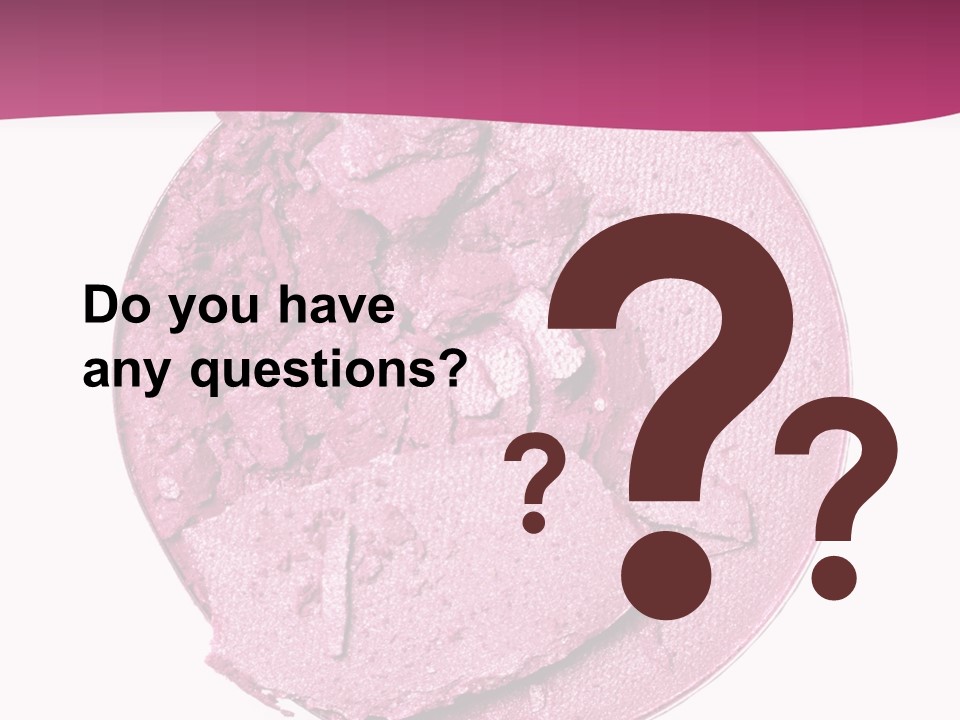 A Pink Powder With A White Background PowerPoint Template