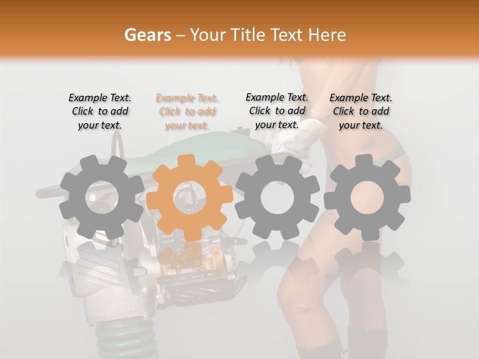 Glamour Boot Lingerie PowerPoint Template