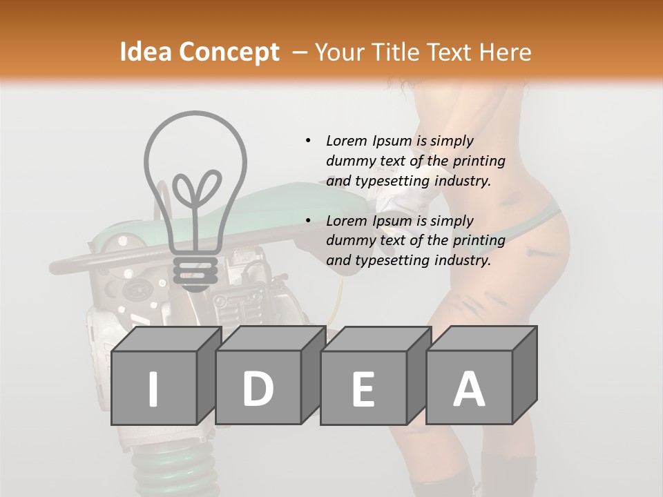 Glamour Boot Lingerie PowerPoint Template