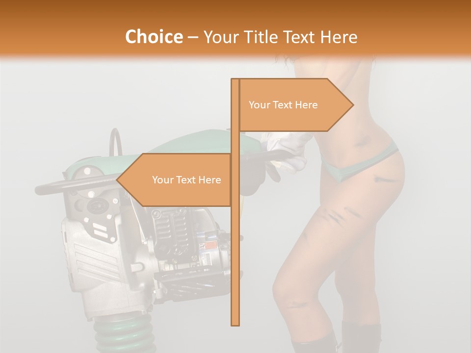Glamour Boot Lingerie PowerPoint Template