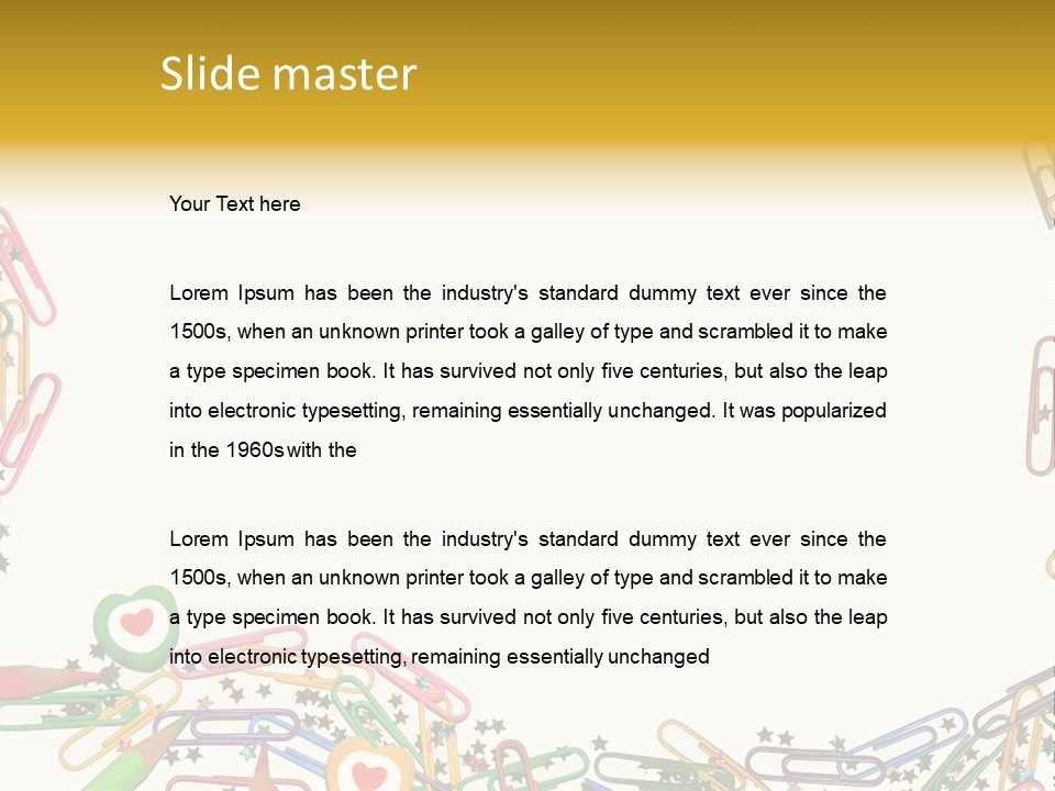 Secretary Colored Instrument PowerPoint Template