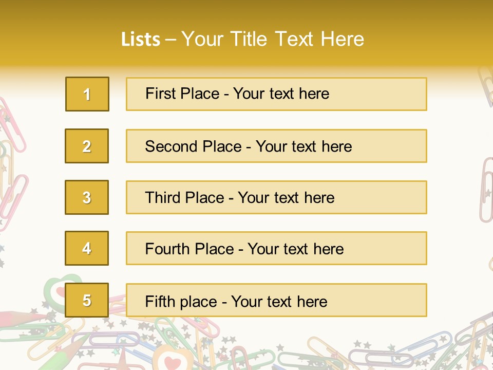 Secretary Colored Instrument PowerPoint Template