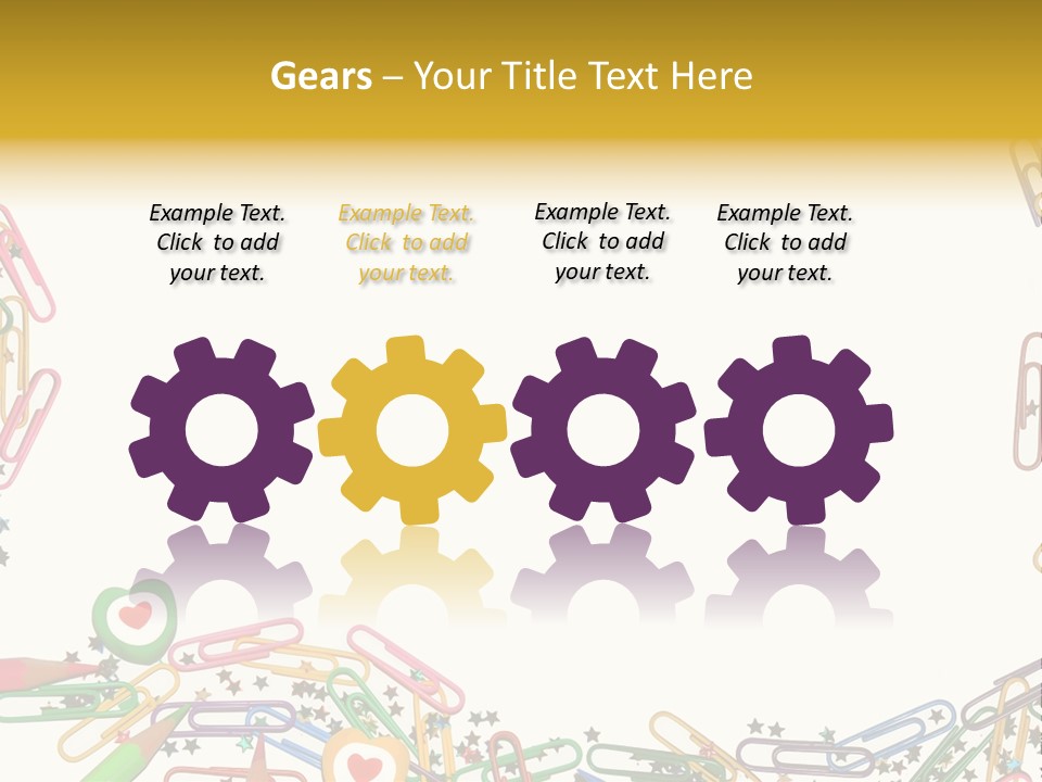 Secretary Colored Instrument PowerPoint Template