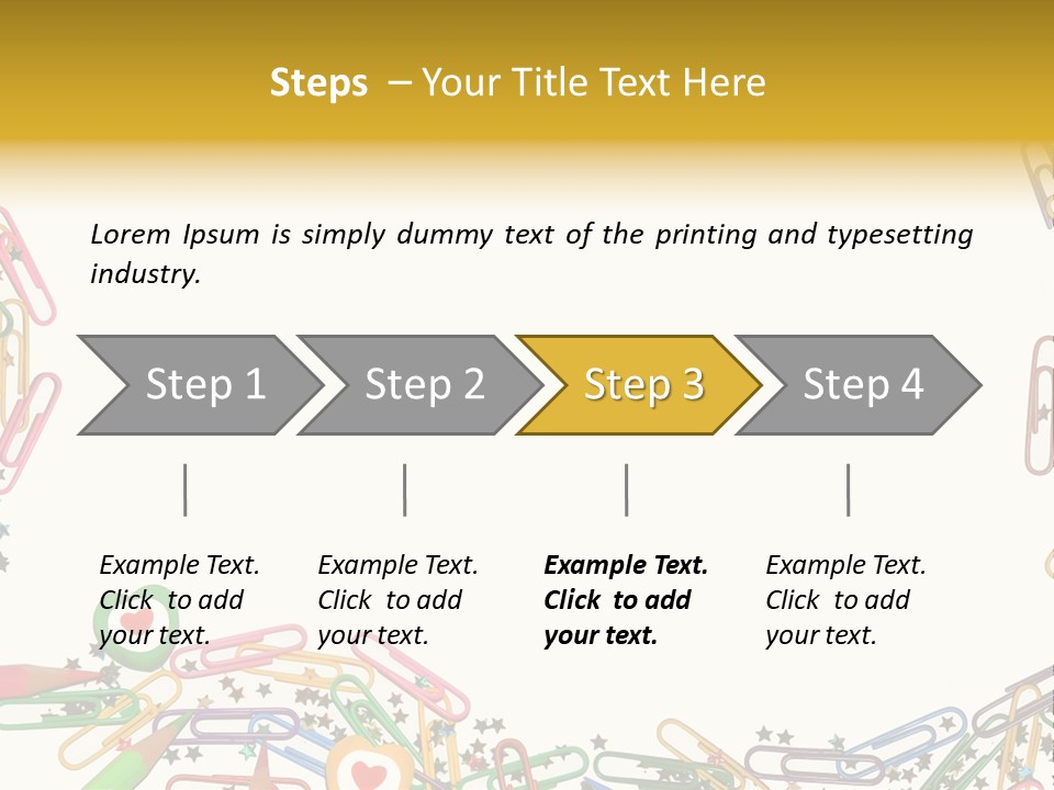 Secretary Colored Instrument PowerPoint Template