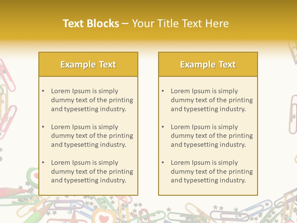 Secretary Colored Instrument PowerPoint Template