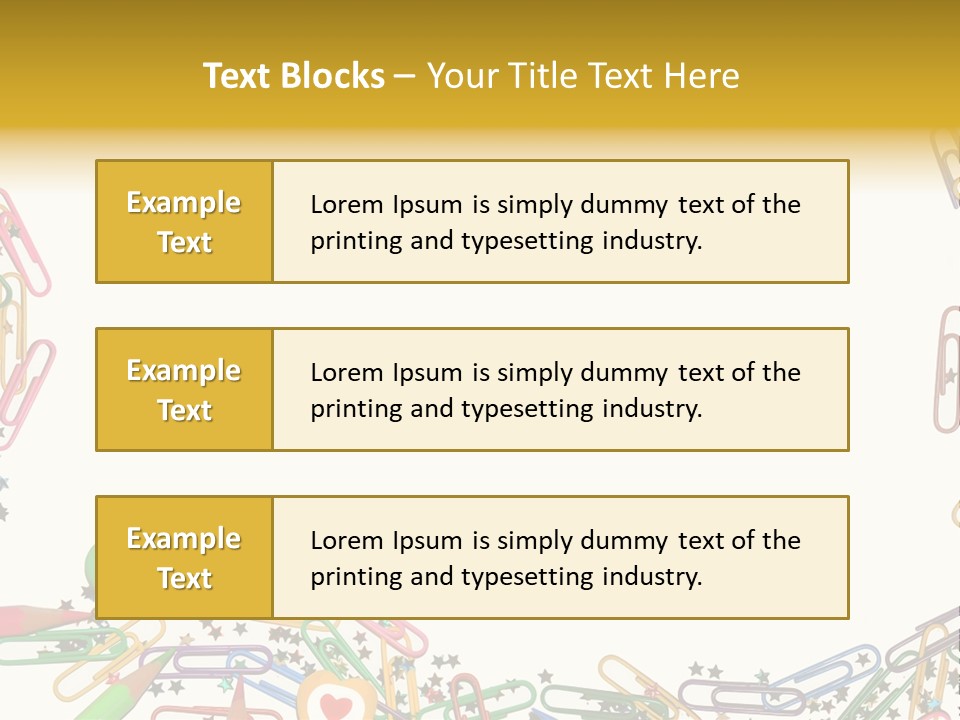 Secretary Colored Instrument PowerPoint Template