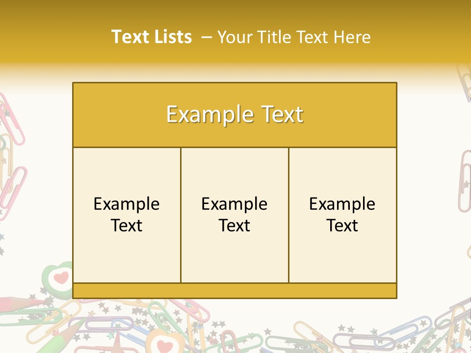 Secretary Colored Instrument PowerPoint Template