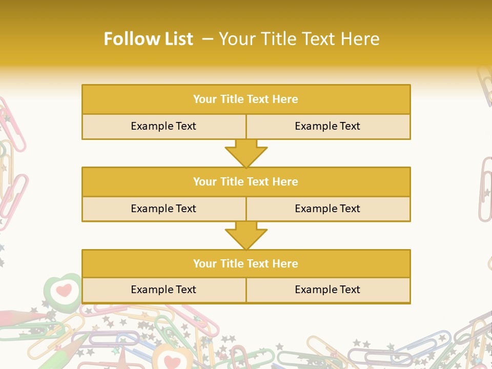 Secretary Colored Instrument PowerPoint Template
