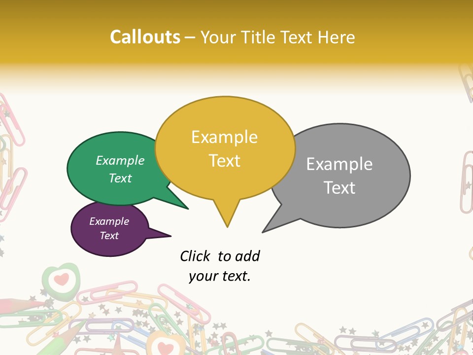 Secretary Colored Instrument PowerPoint Template