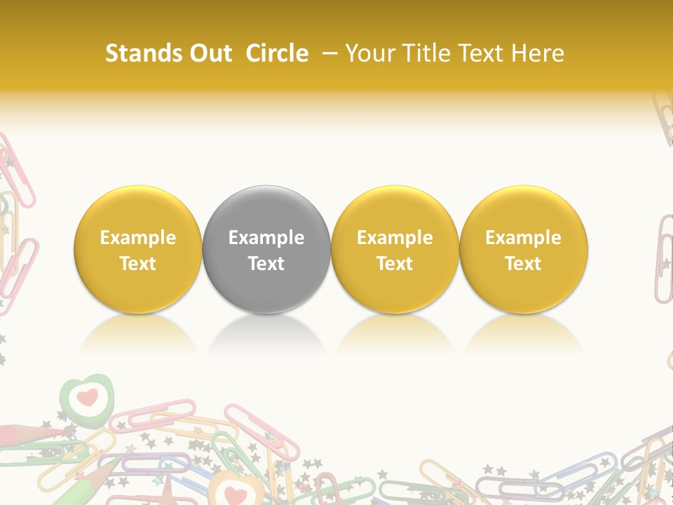 Secretary Colored Instrument PowerPoint Template