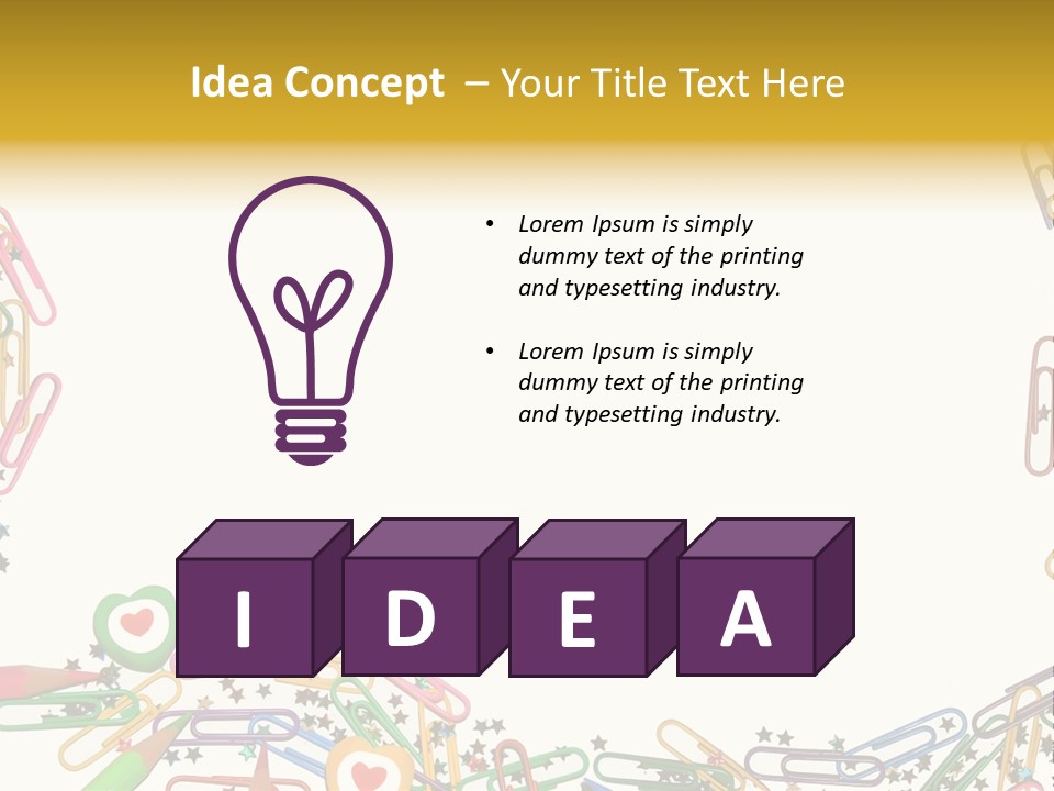 Secretary Colored Instrument PowerPoint Template