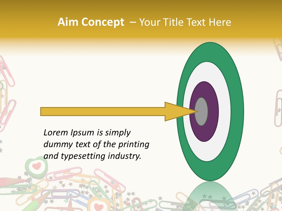 Secretary Colored Instrument PowerPoint Template