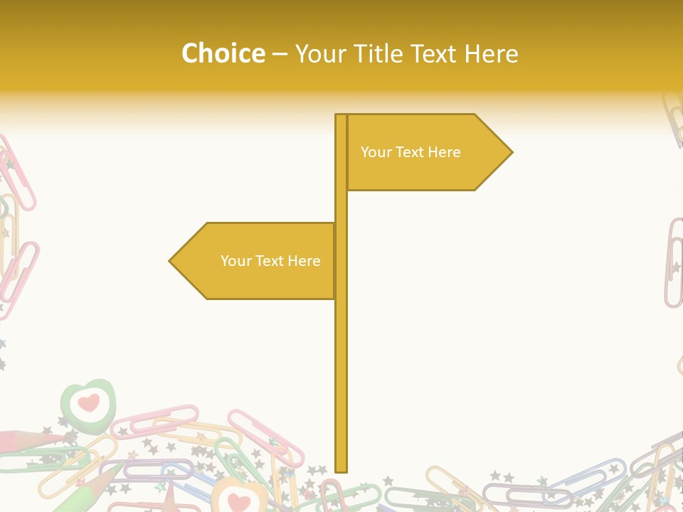 Secretary Colored Instrument PowerPoint Template