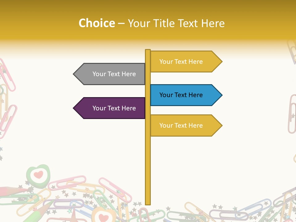 Secretary Colored Instrument PowerPoint Template