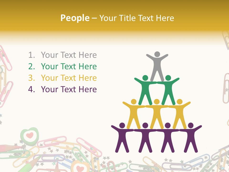 Secretary Colored Instrument PowerPoint Template