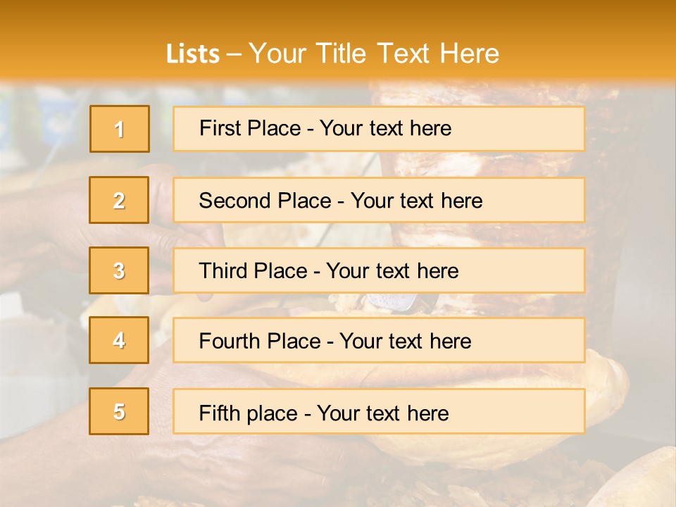 Doner Eat Turkish PowerPoint Template