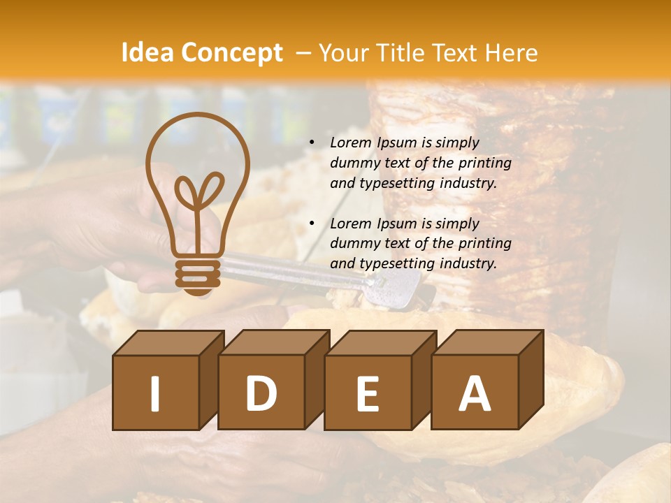 Doner Eat Turkish PowerPoint Template