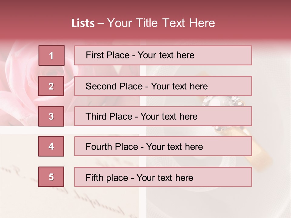 Letter Gold Collection PowerPoint Template