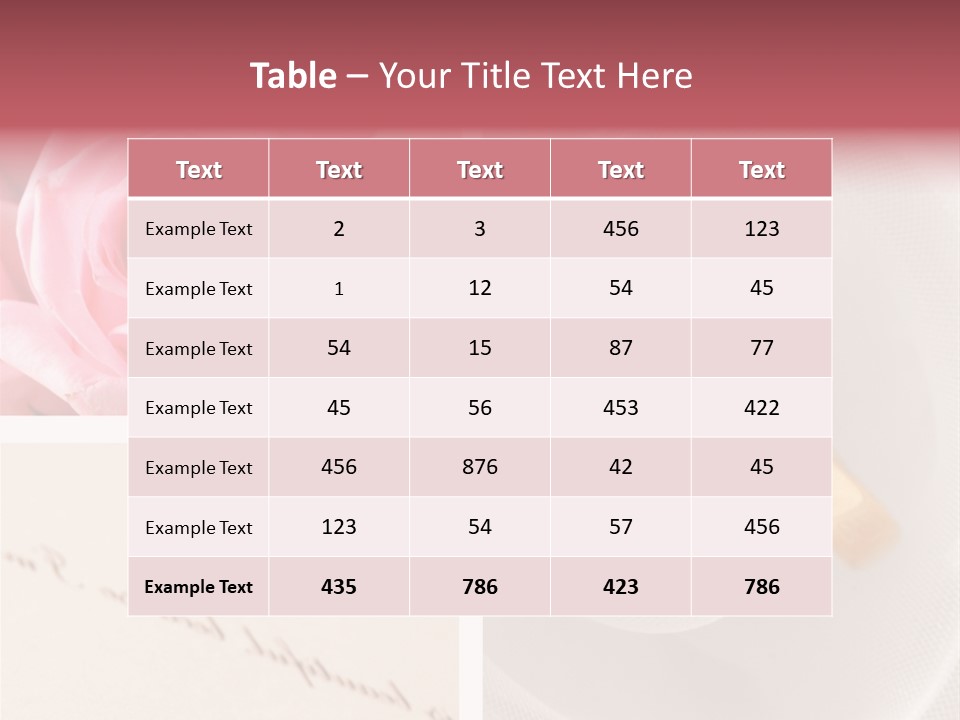 Letter Gold Collection PowerPoint Template