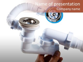 Tube Siphon Plumber PowerPoint Template