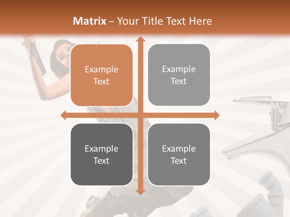 People Dungarees Wrench PowerPoint Template