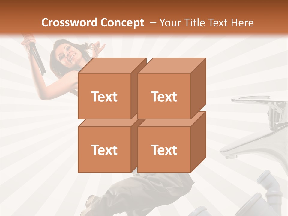 People Dungarees Wrench PowerPoint Template