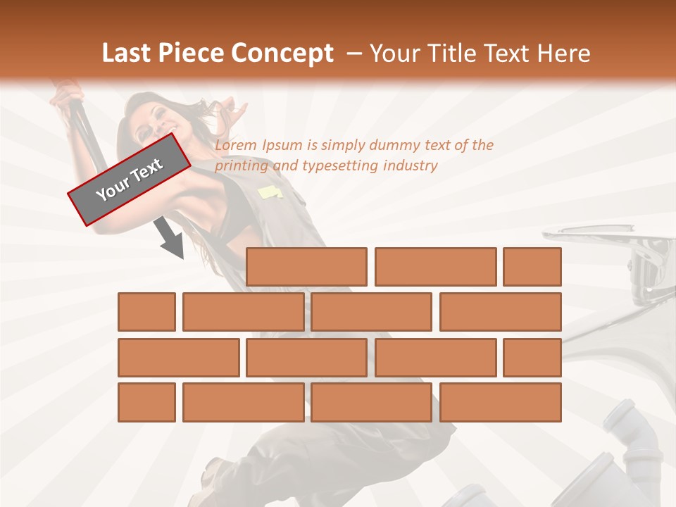 People Dungarees Wrench PowerPoint Template