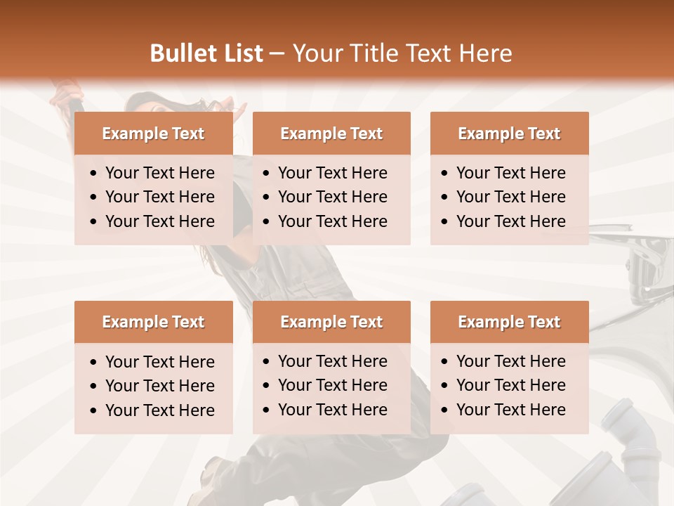 People Dungarees Wrench PowerPoint Template