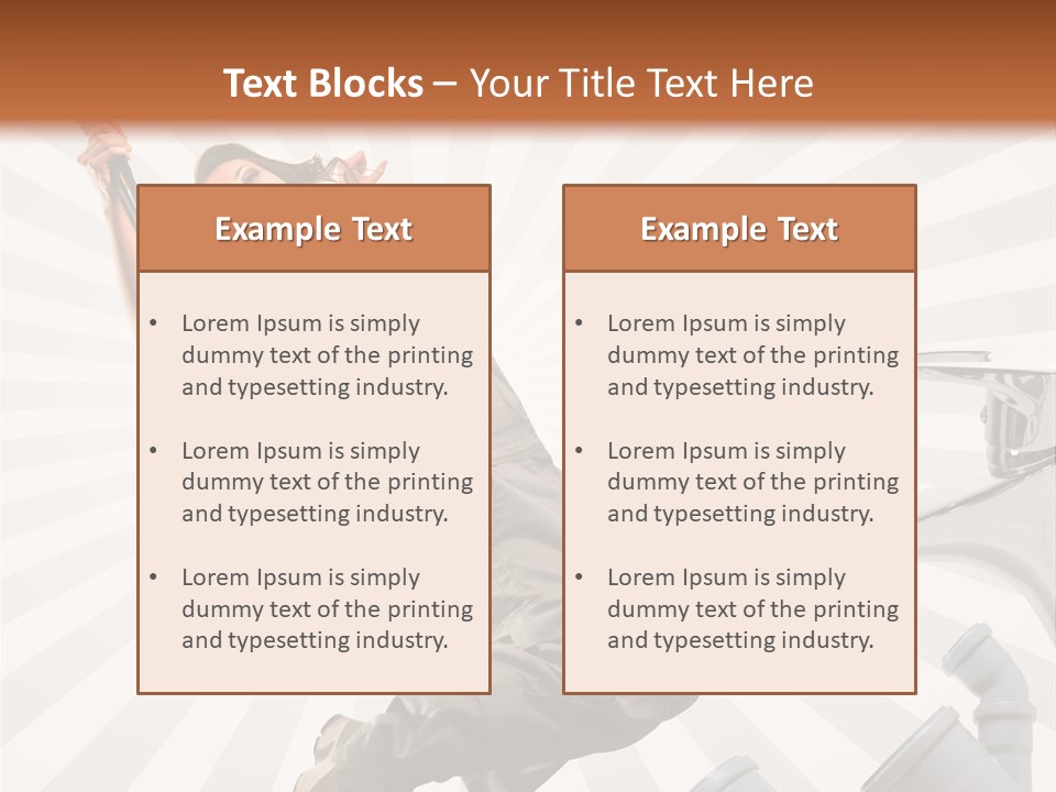 People Dungarees Wrench PowerPoint Template