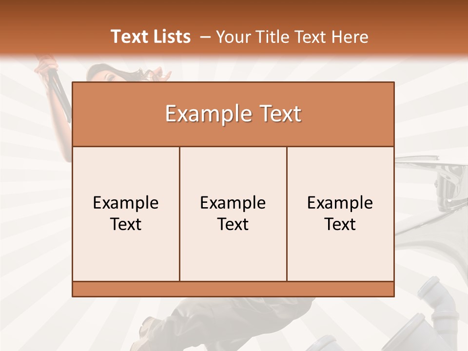 People Dungarees Wrench PowerPoint Template