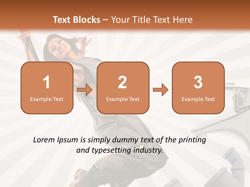 People Dungarees Wrench PowerPoint Template