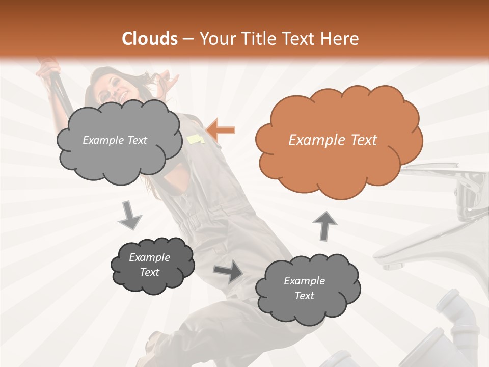 People Dungarees Wrench PowerPoint Template