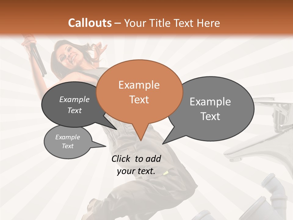 People Dungarees Wrench PowerPoint Template