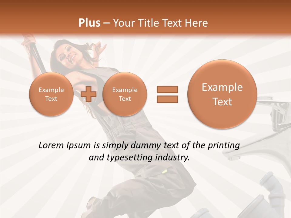People Dungarees Wrench PowerPoint Template