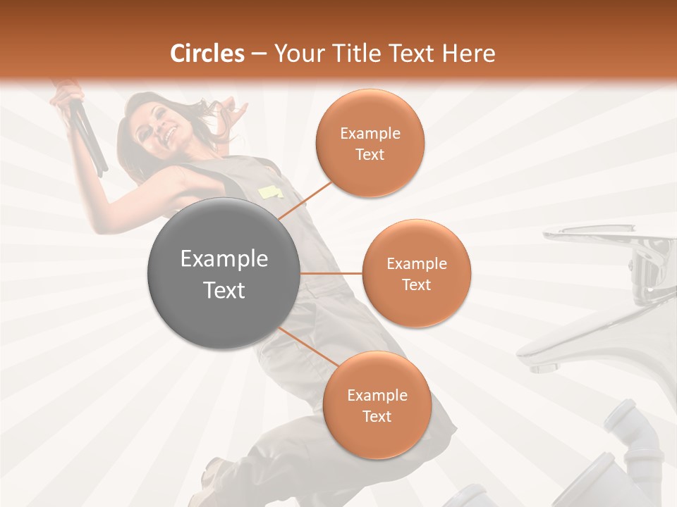 People Dungarees Wrench PowerPoint Template