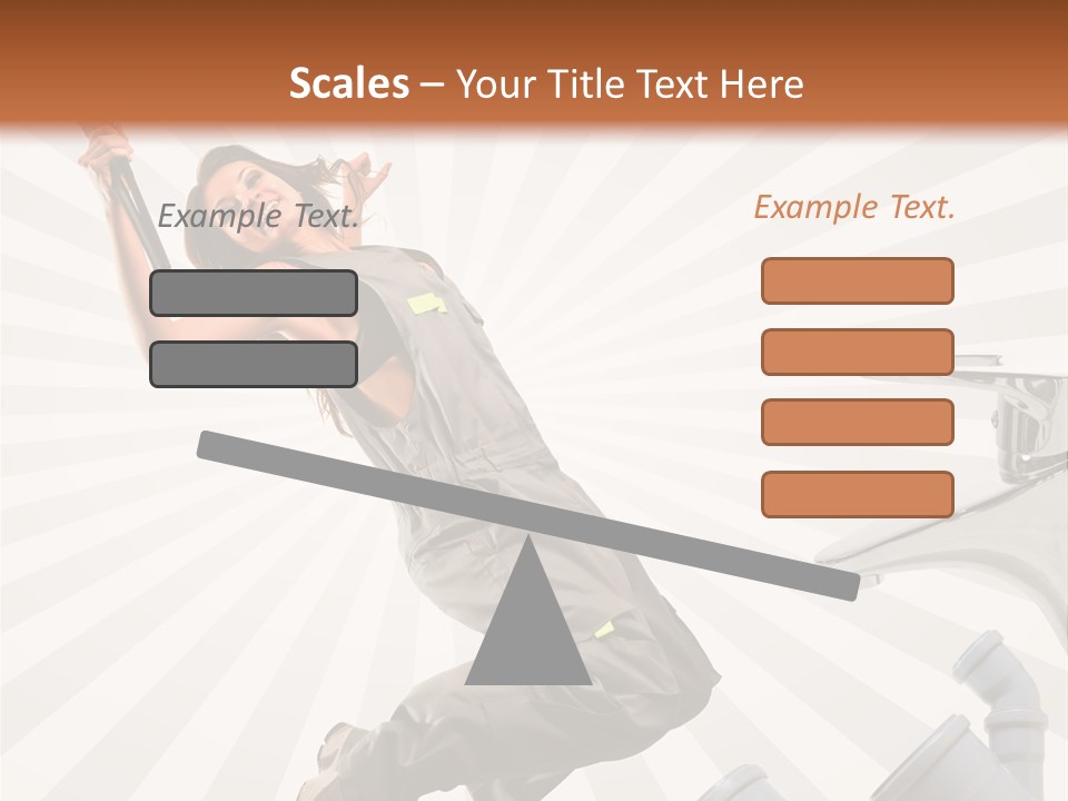 People Dungarees Wrench PowerPoint Template