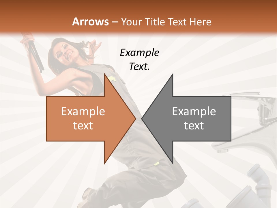 People Dungarees Wrench PowerPoint Template