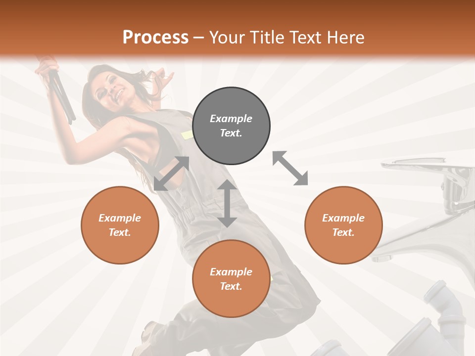 People Dungarees Wrench PowerPoint Template