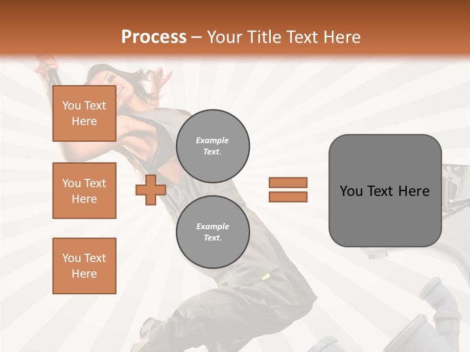 People Dungarees Wrench PowerPoint Template