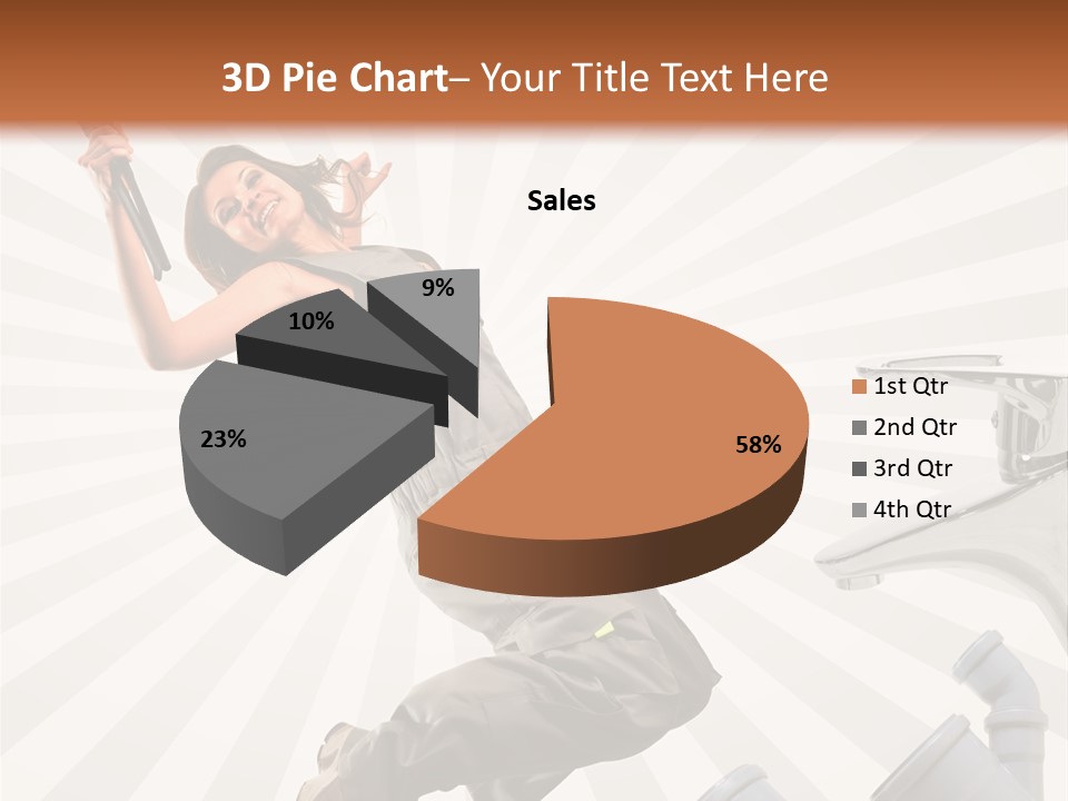 People Dungarees Wrench PowerPoint Template