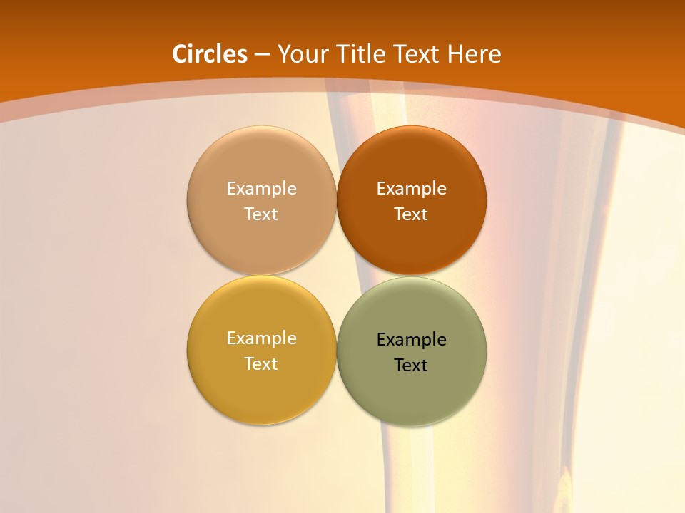 Backlight Object Bubbles PowerPoint Template