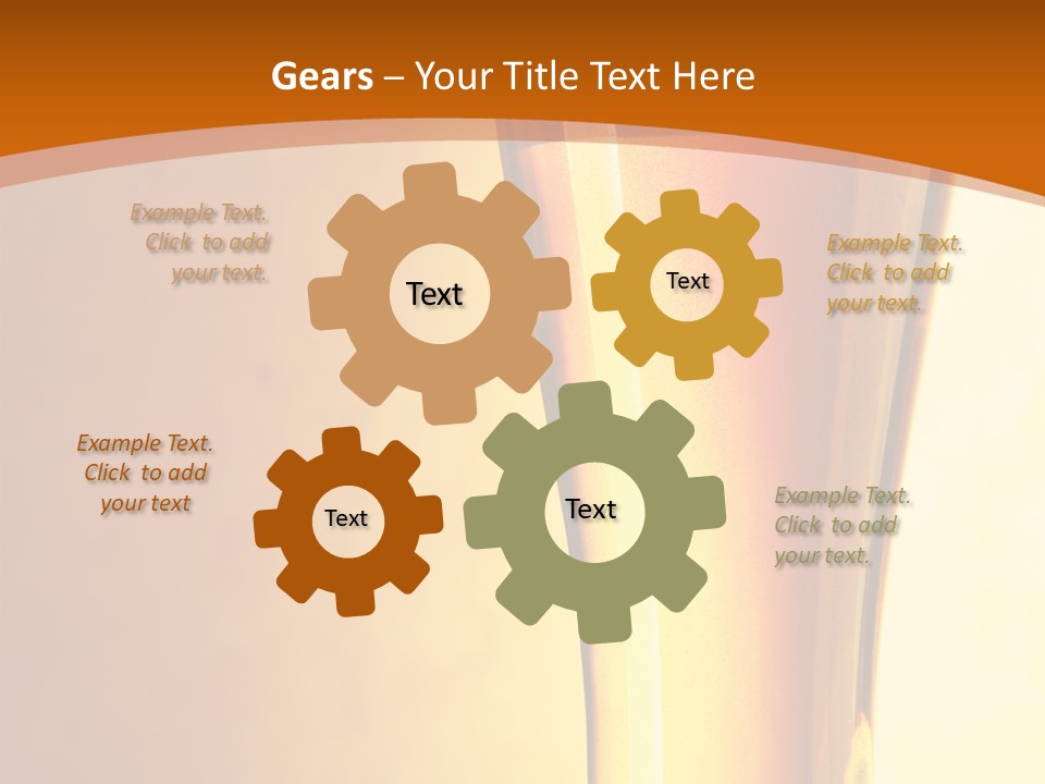 Backlight Object Bubbles PowerPoint Template