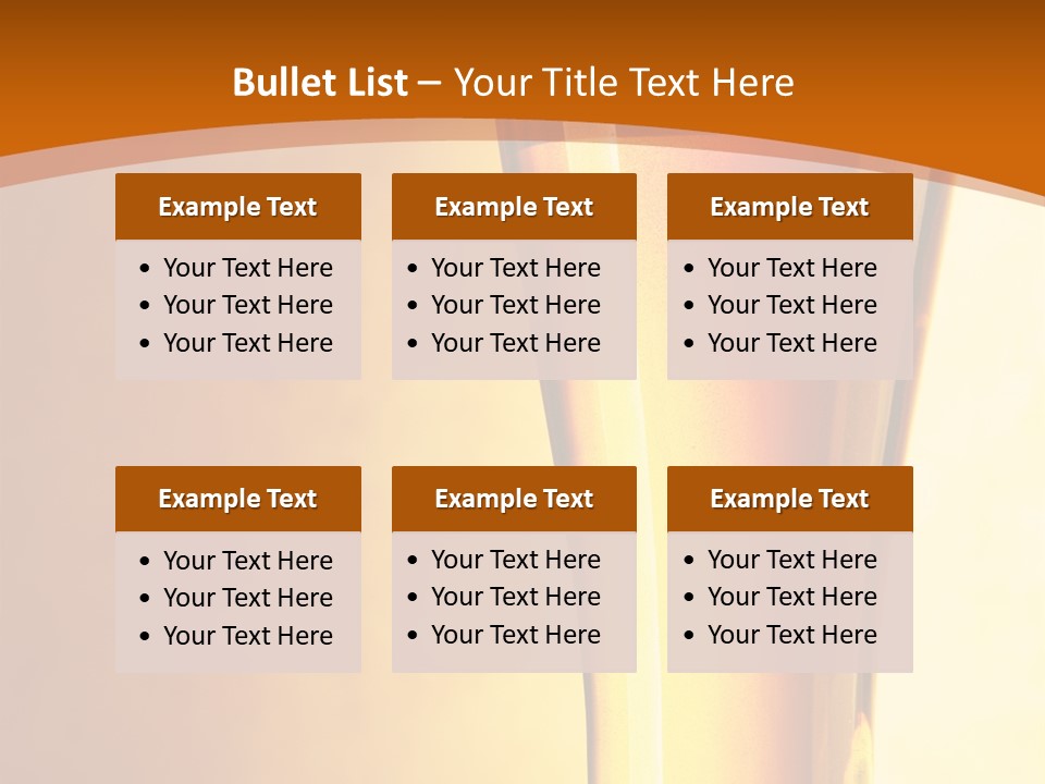 Backlight Object Bubbles PowerPoint Template
