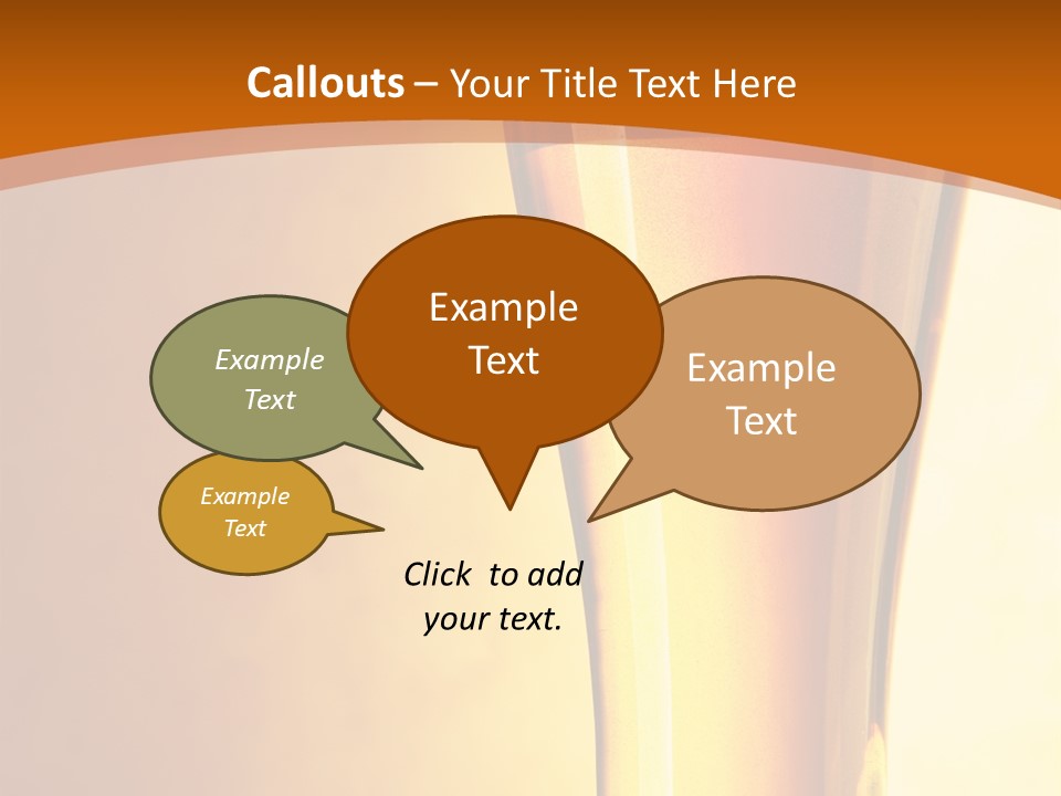 Backlight Object Bubbles PowerPoint Template