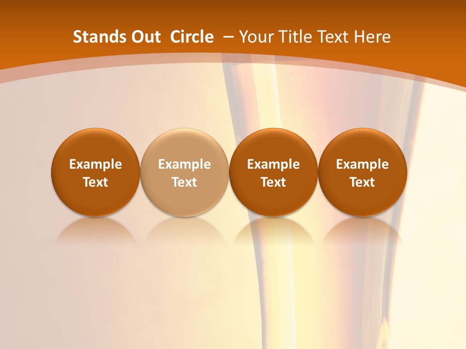 Backlight Object Bubbles PowerPoint Template