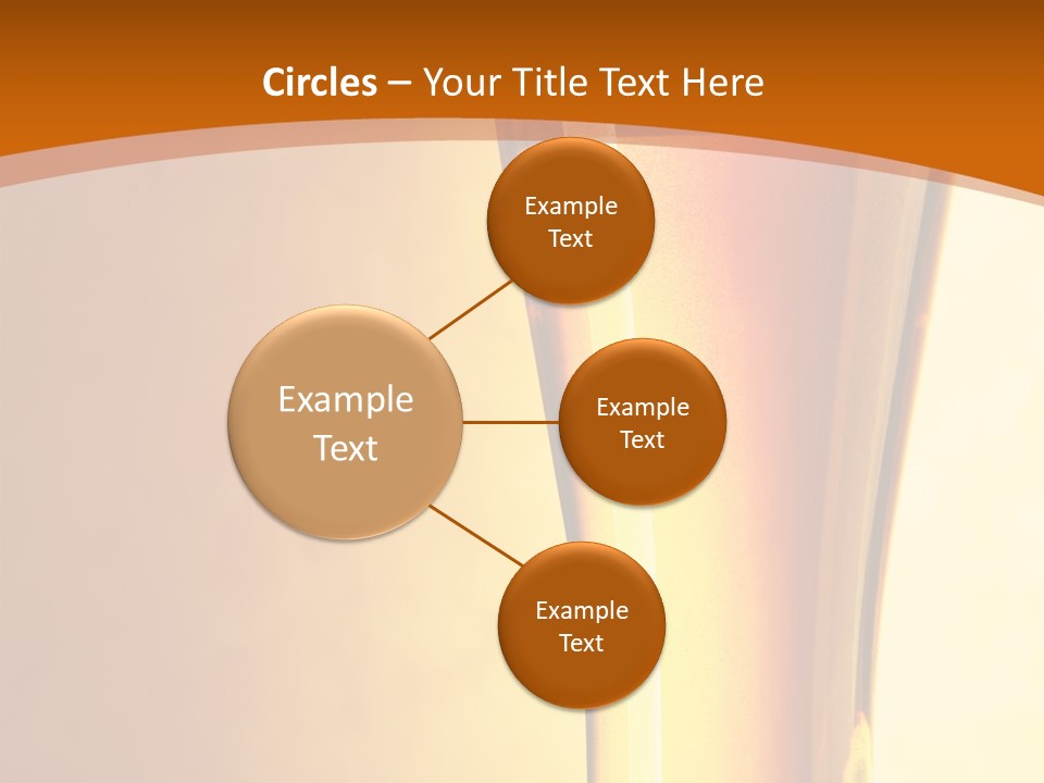 Backlight Object Bubbles PowerPoint Template