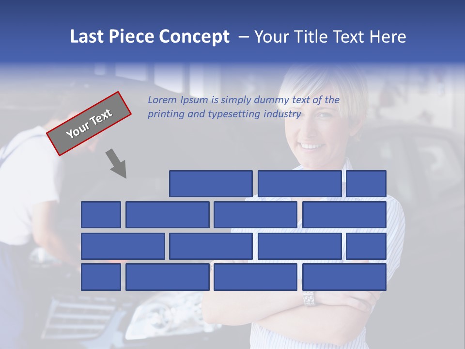 A Woman Standing Next To A Man In Front Of A Car PowerPoint Template