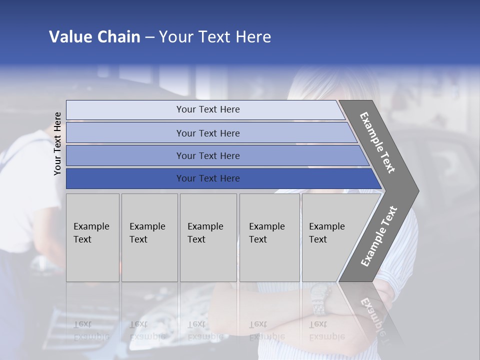 A Woman Standing Next To A Man In Front Of A Car PowerPoint Template