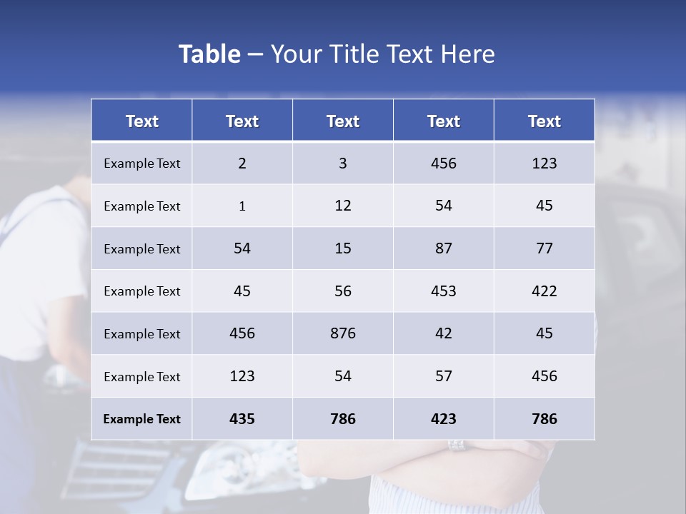 A Woman Standing Next To A Man In Front Of A Car PowerPoint Template
