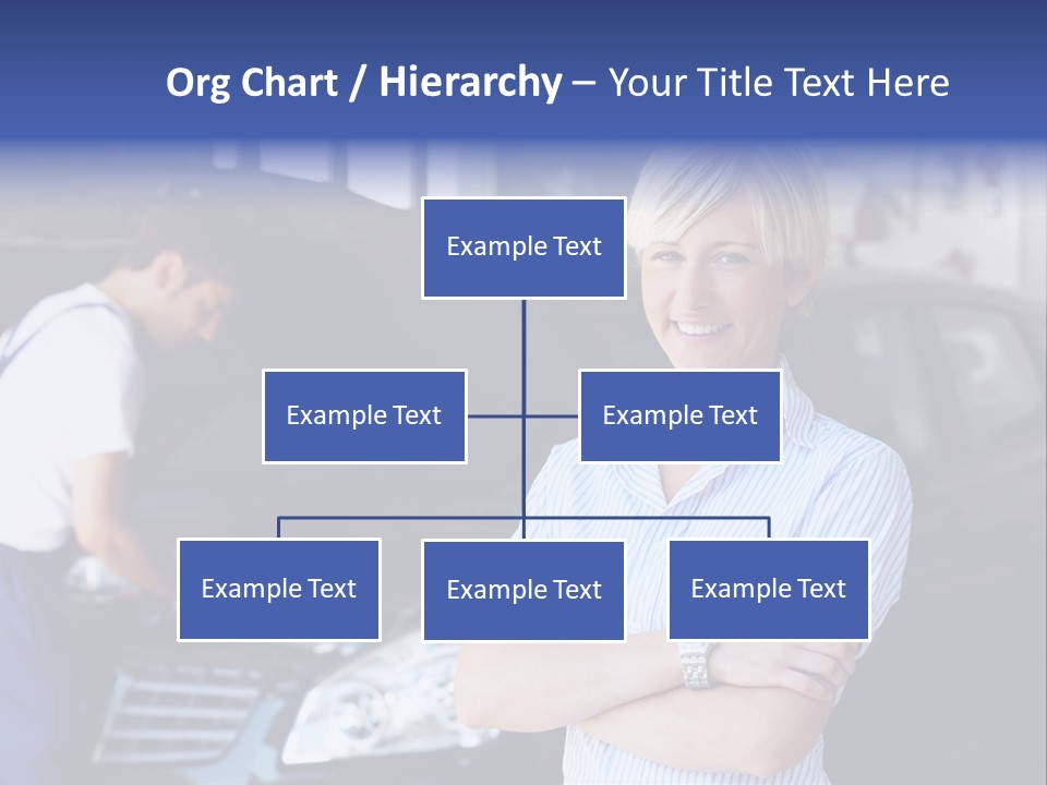 A Woman Standing Next To A Man In Front Of A Car PowerPoint Template